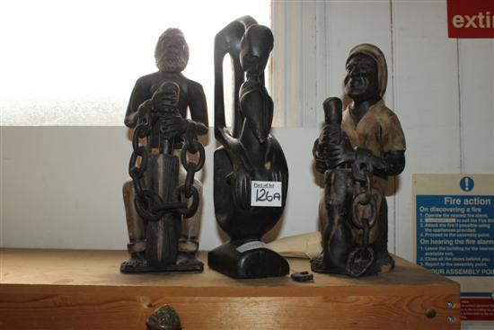 3 African figures